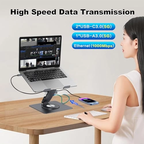 USB C Hub - 4K60Hz PD100W RJ45