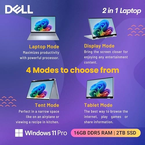 2-in-1 Convertible - 16'' 2TB SSD 16GB Intel Core Ultra 7