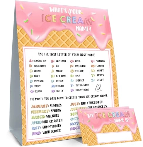 What's Your Ice Cream Name Game - 30.0 Count