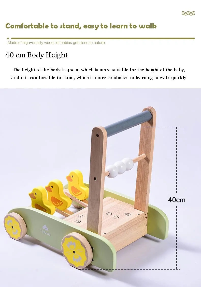 Enzo Wooden Baby Walker - 5-in-1 Activity Center