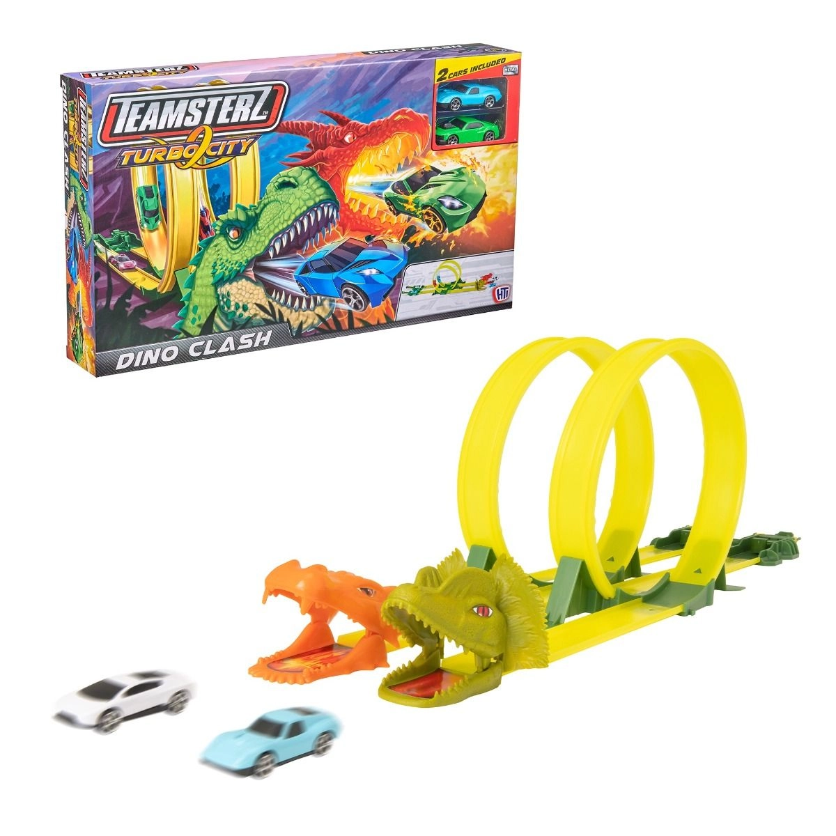 Teamsterz Turbo City Dino Clash - 2pcs