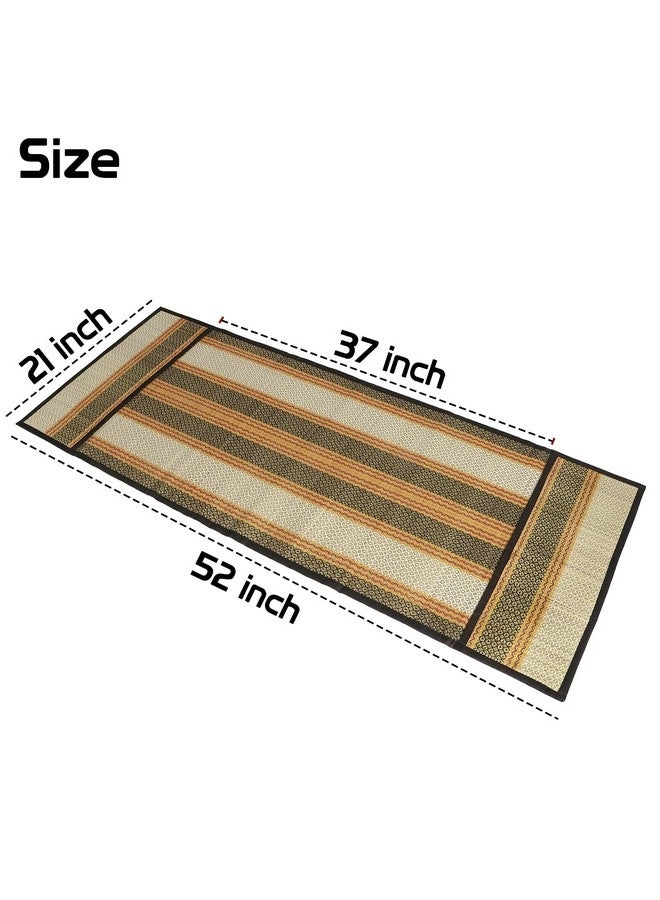 Madurkathi Fridge Cover - 21x52 inches Black