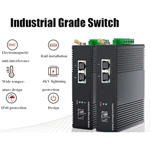 Ethernet Switch - 1 Optical 4 Electrical Gigabit SFP