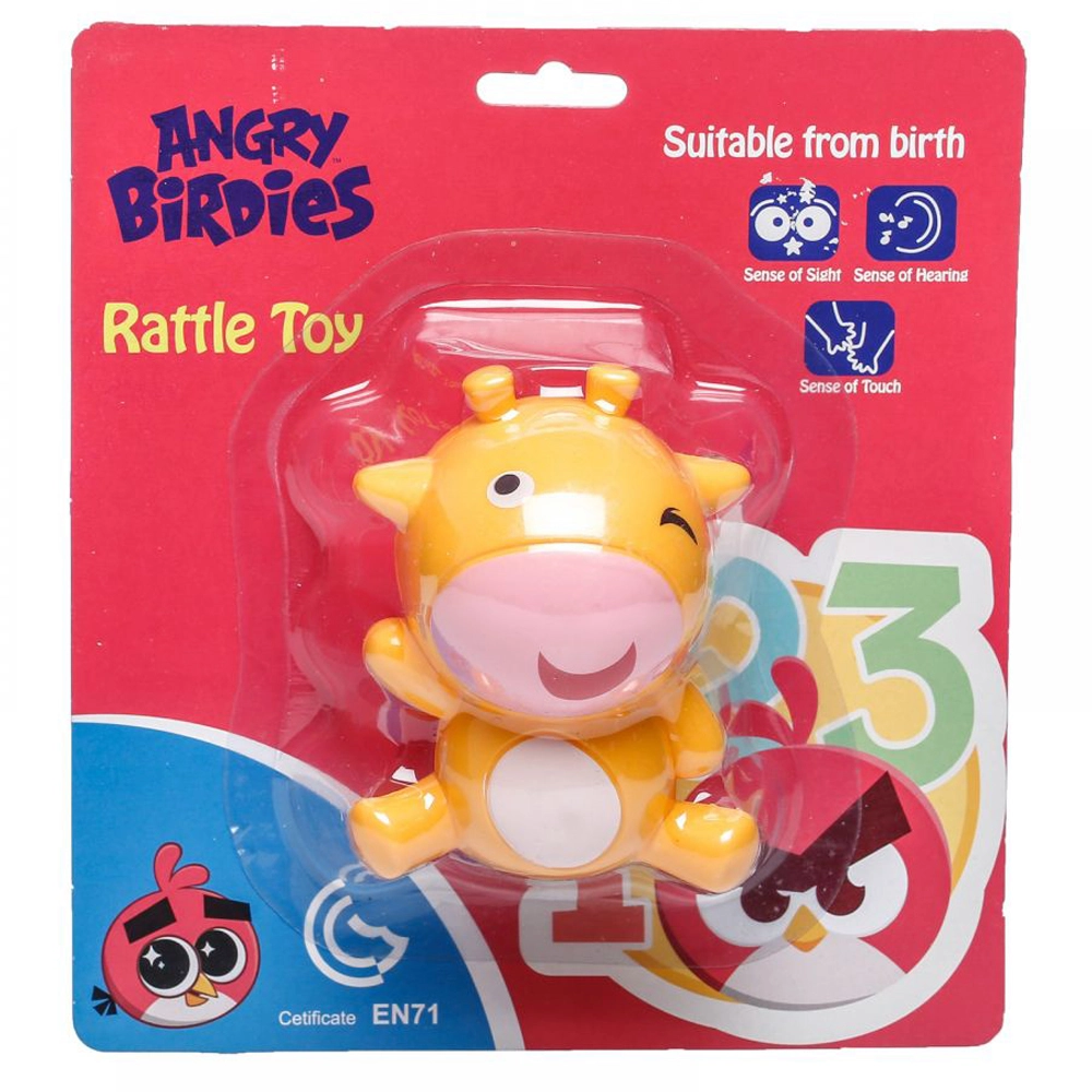 Angry Birds Rattle Toy - Suitable for 12 months to 3 years Cow