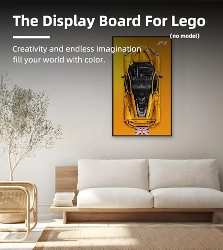 Display Wallboard - 75 x 45 cm Compatible with Lego Technic McLaren P1 Hypercar 42172