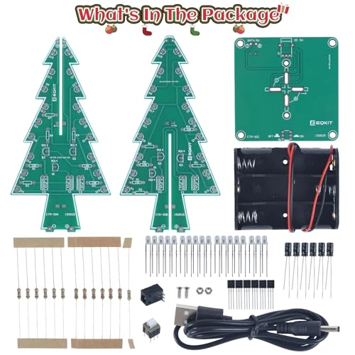 Xmas Tree Soldering Kit Electronics - 15 years+ 36 pieces