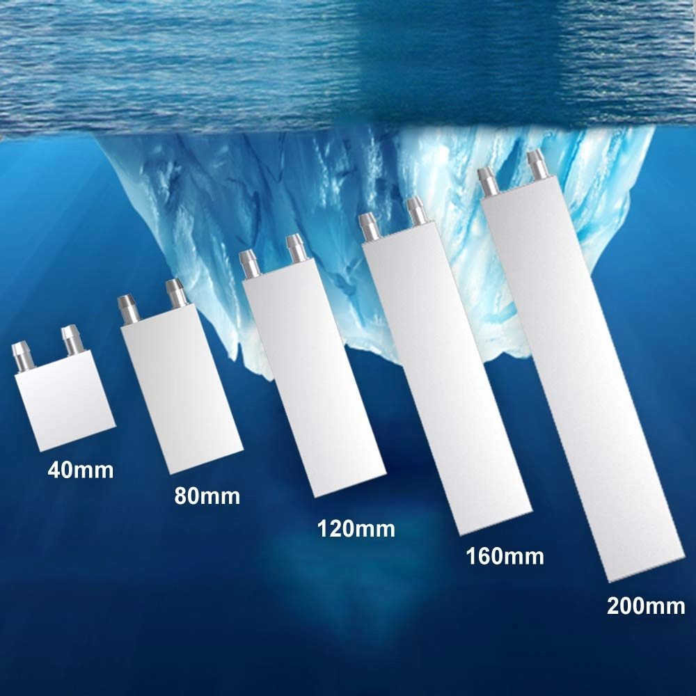 Aluminum Water Cooling Block - Liquid Water Cooler Heat Sink