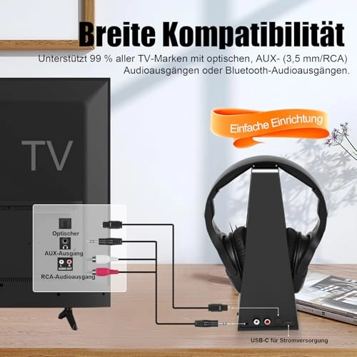 2.4G Dual-Mode Wireless TV Headphones Wireless Headphone