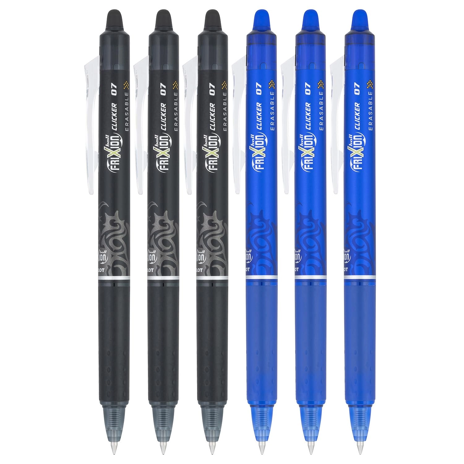 Pilot FriXion Clicker - 6 PACK Fine Point