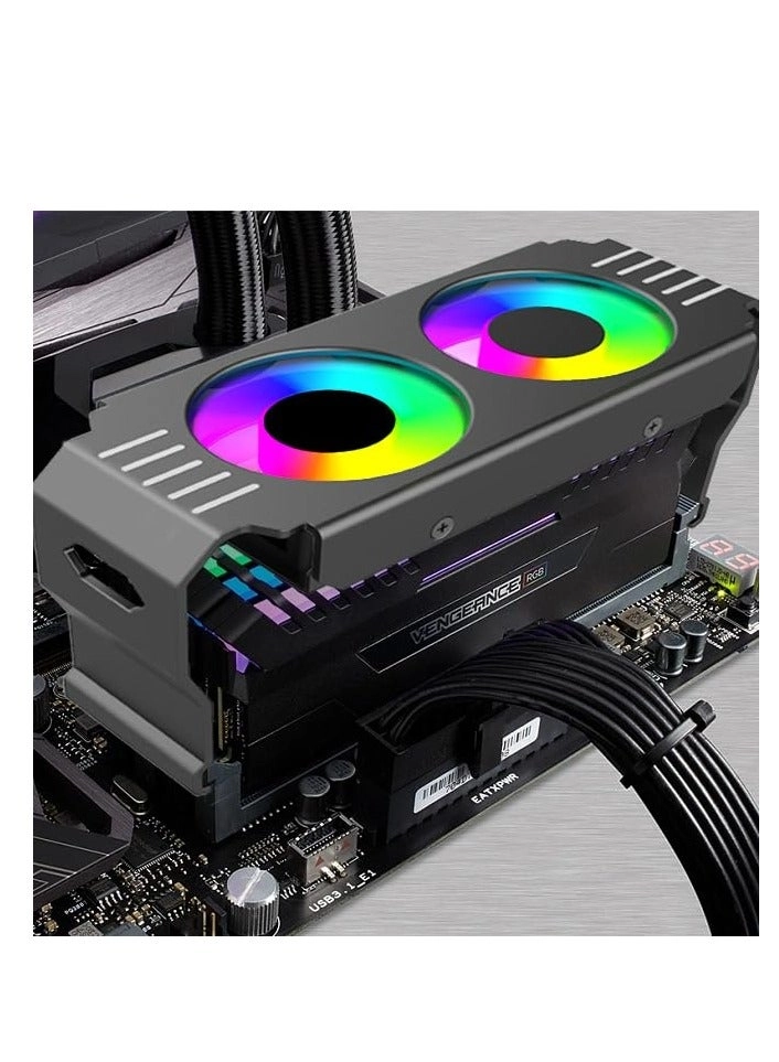 Memory RAM Cooling Fan - dual-fan 505010mm