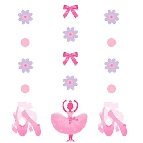 CREATIVE CONVERTING Tutu Much Fun Hanging Cutouts - Little Ballerinas Pink Tutus