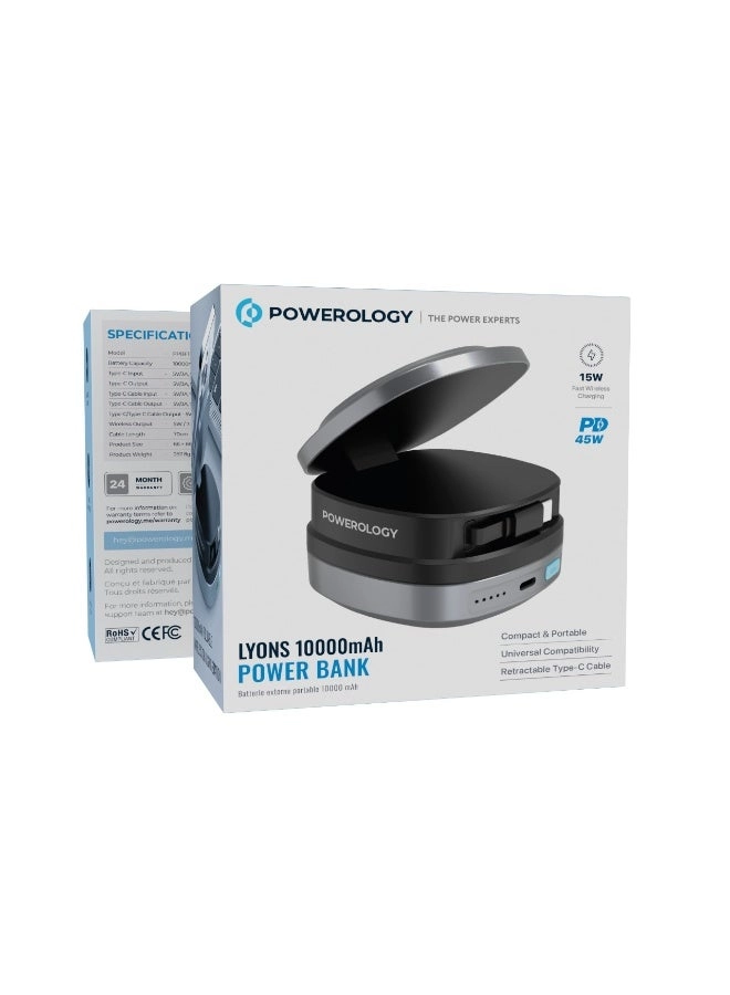 PPBFT04BK - 10000mAh 45W Fast charging Wireless charging