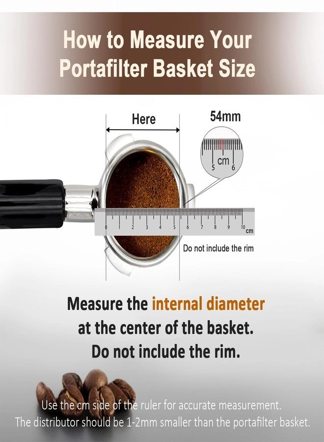 Adjustable Coffee Distributor & Tamper - 53mm Dual Head