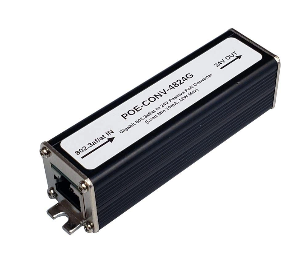 Tycon Systems 802.3af/at/bt to 24V Passive PoE Converter - 12W Gigabit