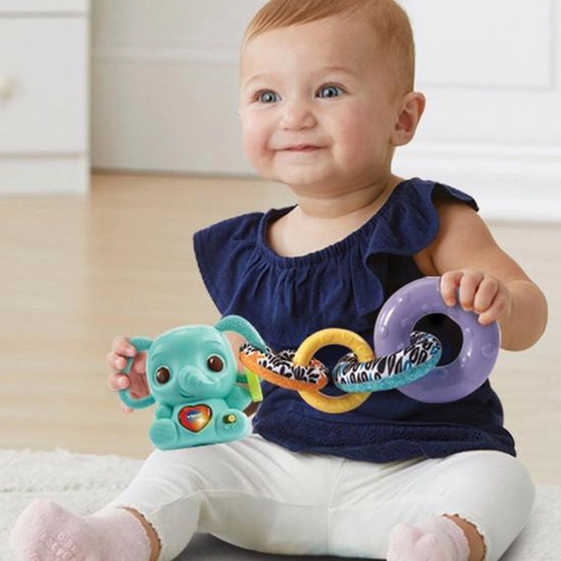 Stack, Rattle & Link Elephant - 3-36 Months Plant-based plastics