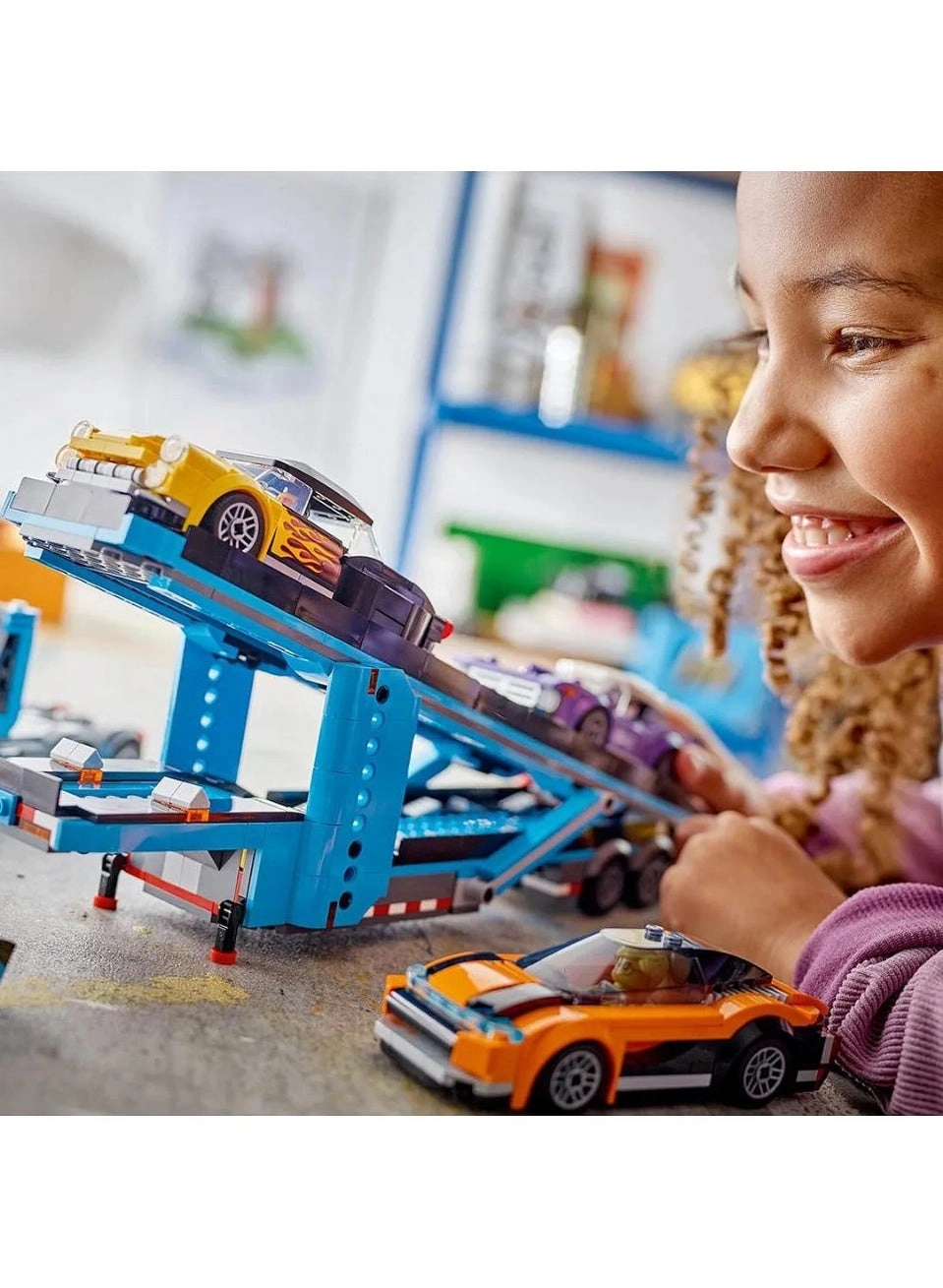 City Car Transporter Truck with Sports Cars (60408)