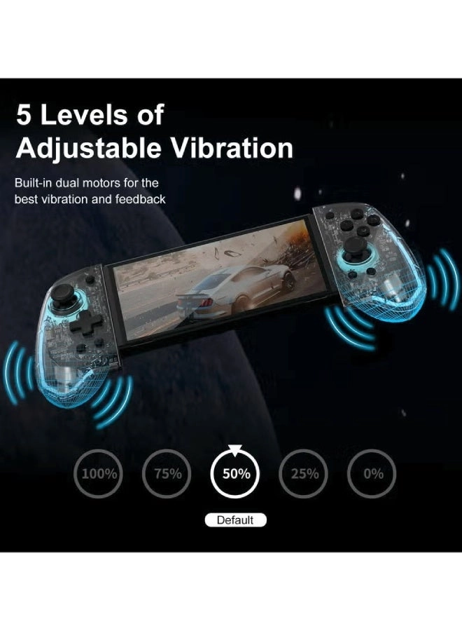 Flinchez Pro Controller - Transparent Nintendo Switch and Switch OLED