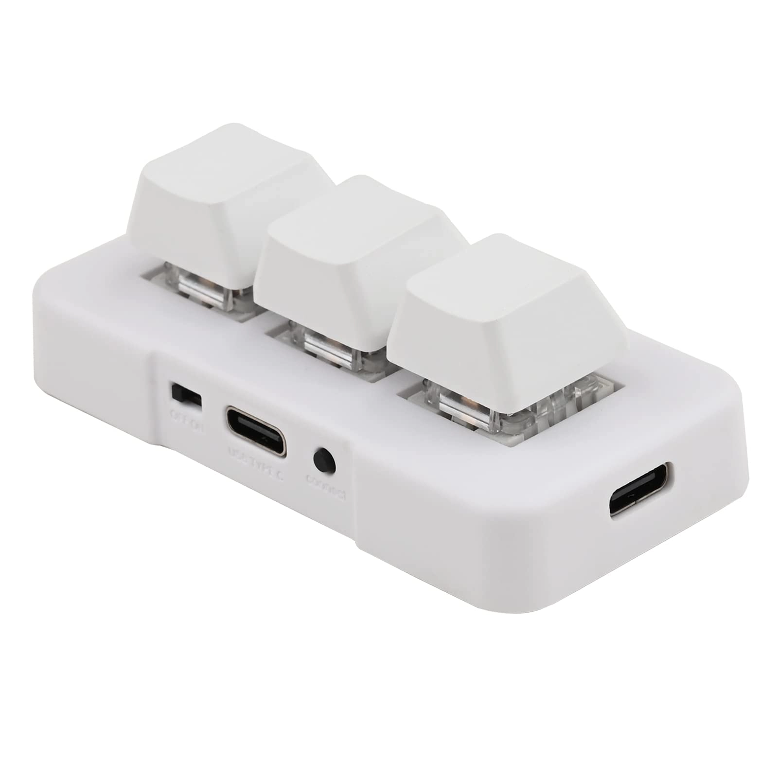 iKKEGOL Mini USB Type C Wired 3 Key Mechanical Keypad - Wired/Wireless