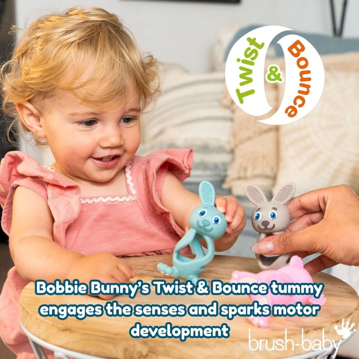 Bobbie Bunny Teether - food-grade silicone