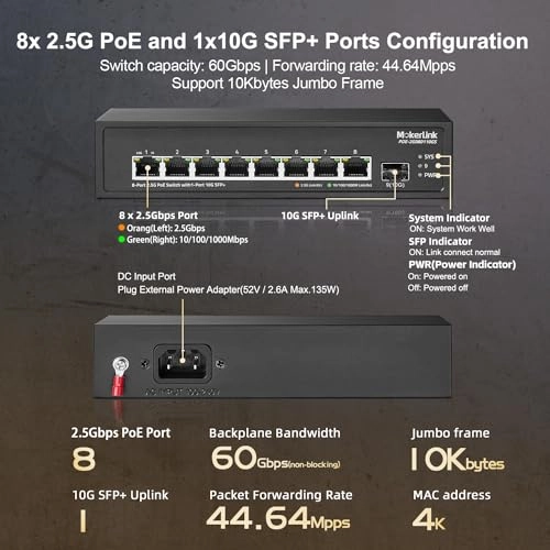 8x2.5G POE 8-ports
