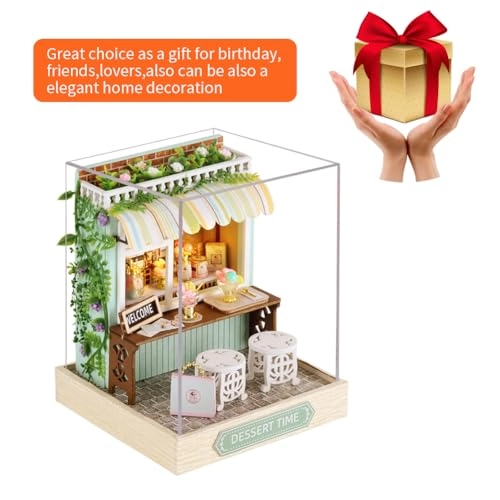 Miniature Wooden Dollhouse Furniture Kit - Creative Room 1:24