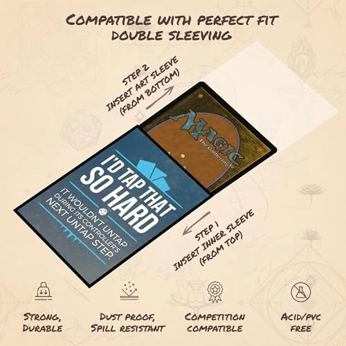 I'd Tap That So Hard MTG Card Sleeves - 104 Count