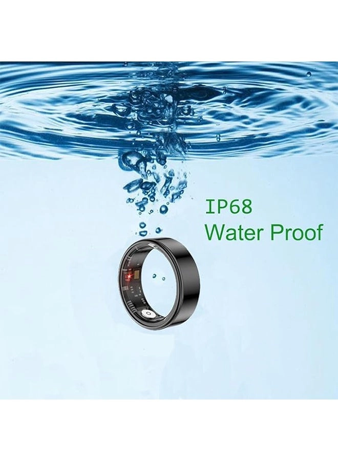 Smart Ring Fitness Tracker - Size 10 Black