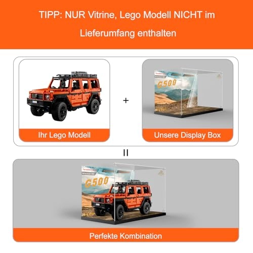 Acrylic Display Case for LEGO Technic 42177 Mercedes-benz G 500 Professional Line - 3mm thickness