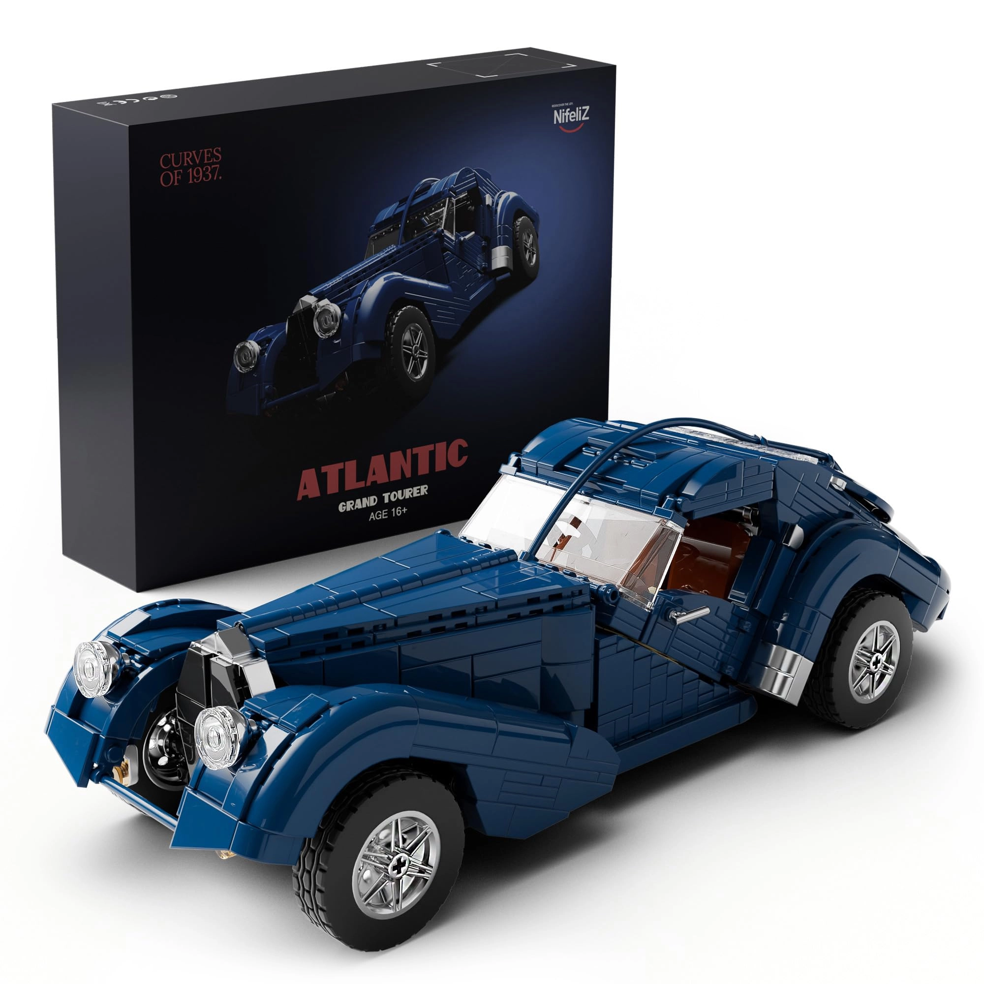 Nifeliz Atlantic Sports Car Building Set - 1127 pcs