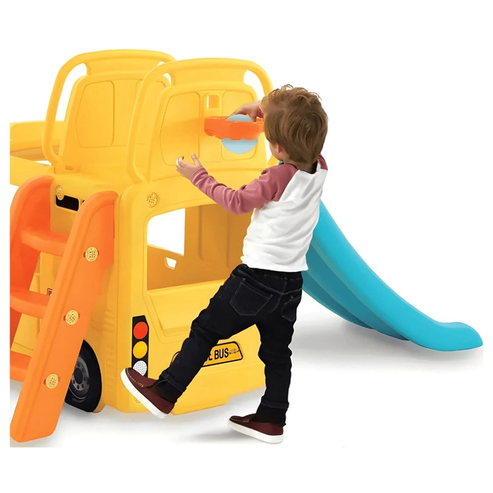 3-in-1 Little School Bus Slide Play Set - 145 x 72 x 36 cm 2 to 6 years