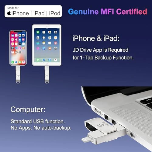 JD005 - USB 3.0 Lightning USB-C USB-A 512GB