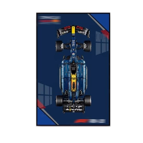 Wall Display Photo Frame Wall Plate - solid wood 10 for LEGO Formula 1 Racing Car 42206