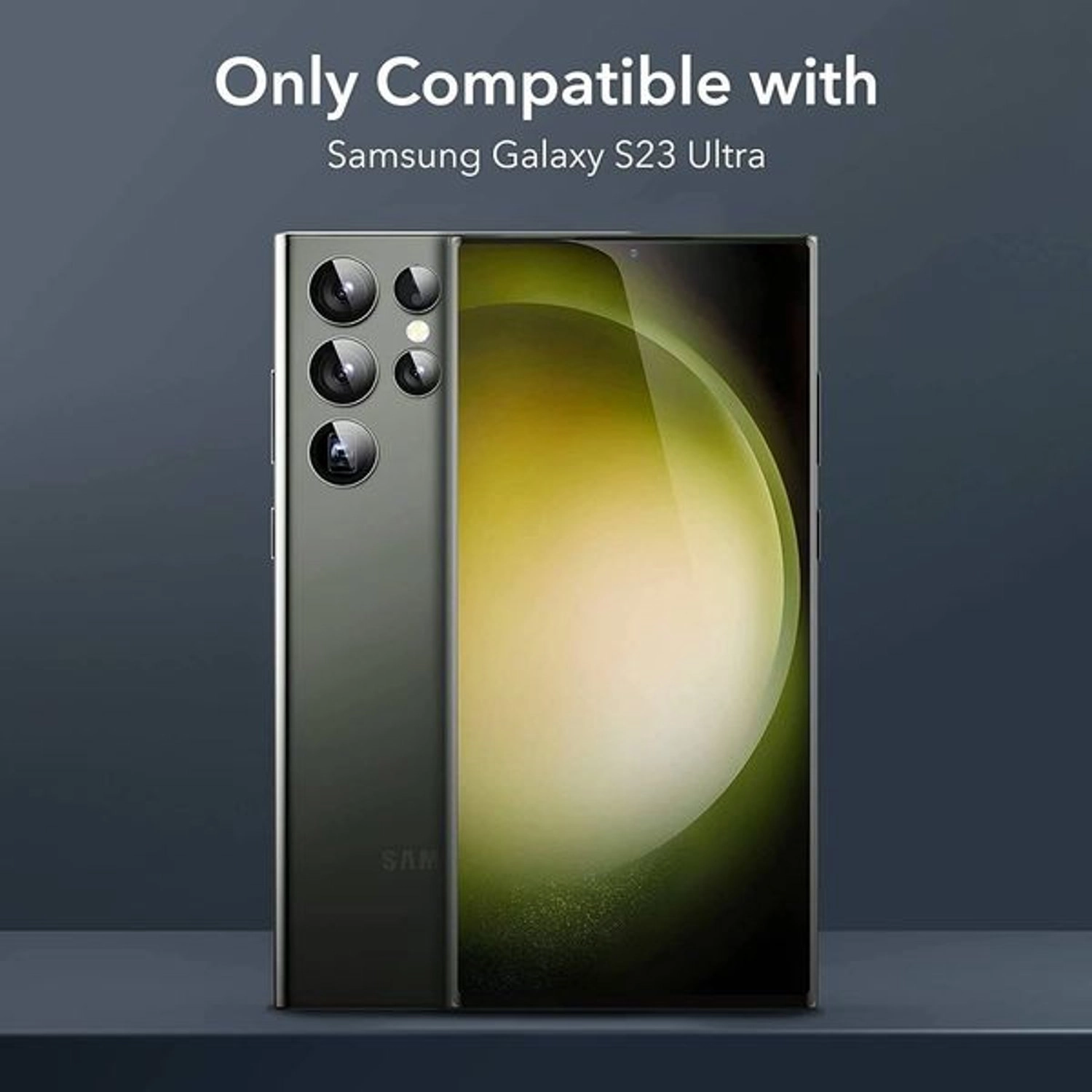 Clear Tempered Glass Camera Lens Protector for Galaxy S23 Ultra