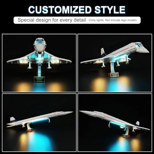 LED light kit for LEGO 10318 Concorde - Plastic 1