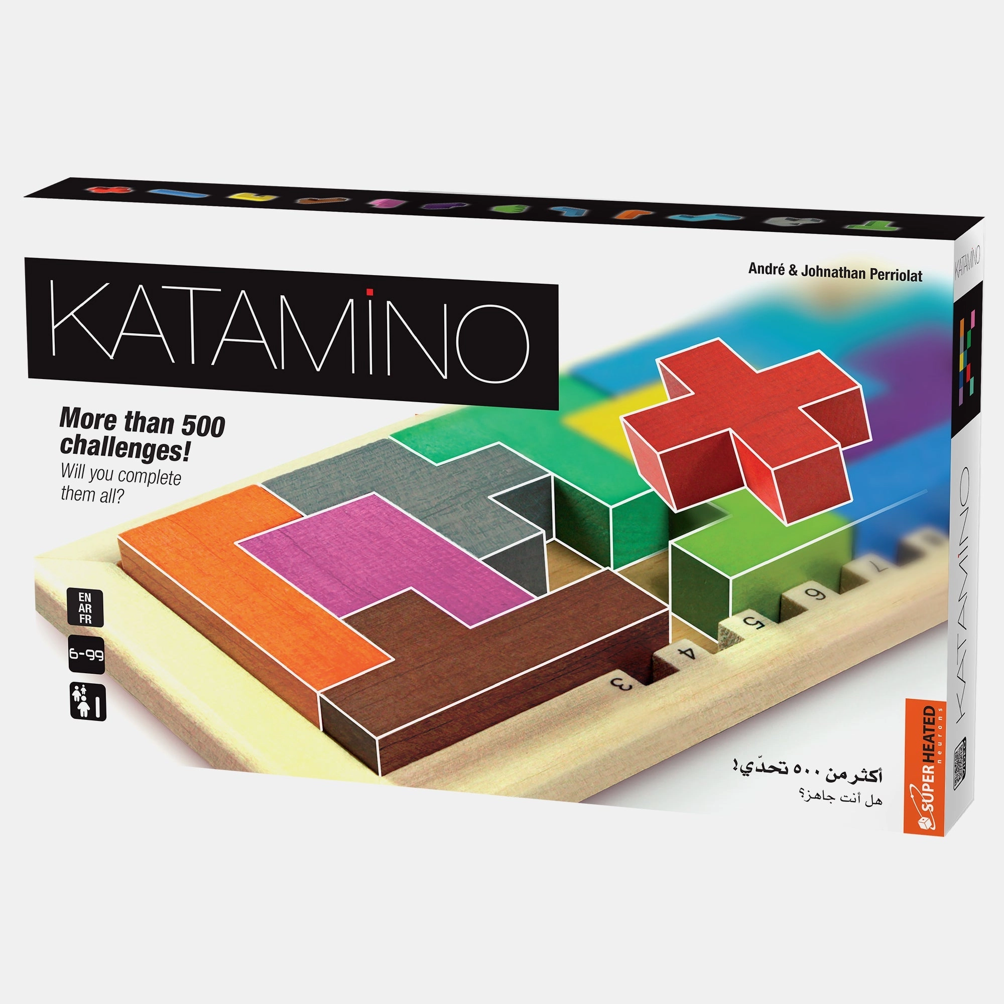 SuperHeated Neurons Katamino Base - Arabic English French 6+