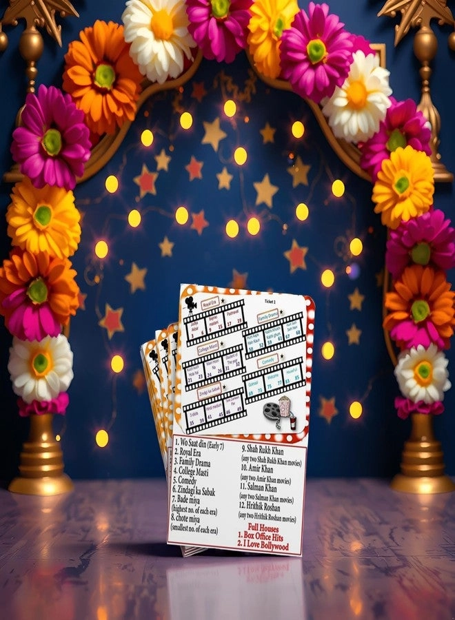 Bollywood Reel Theme Tambola Tickets - English All Age 15 Tickets