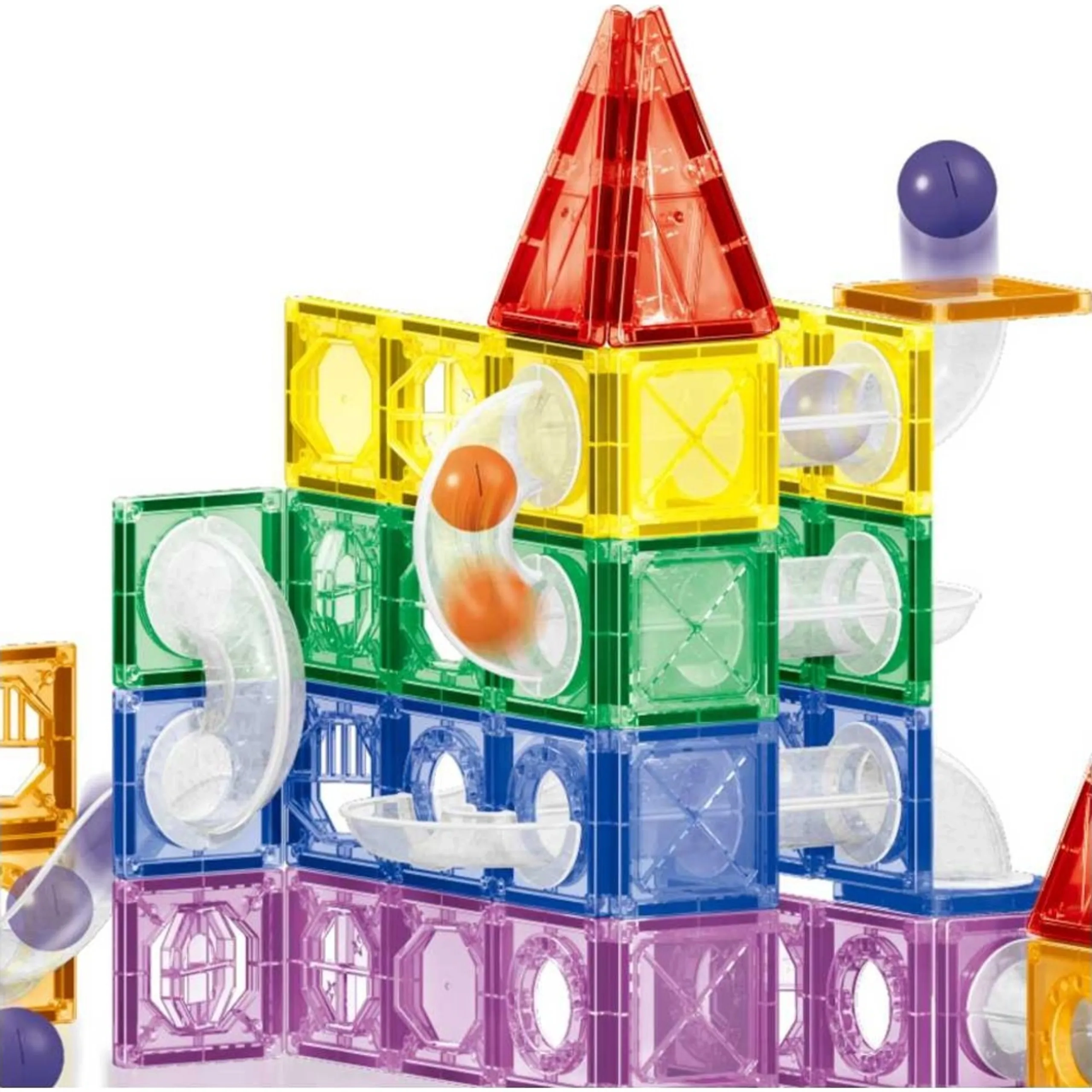 Colored Window Magnet Blocks - 123 pcs