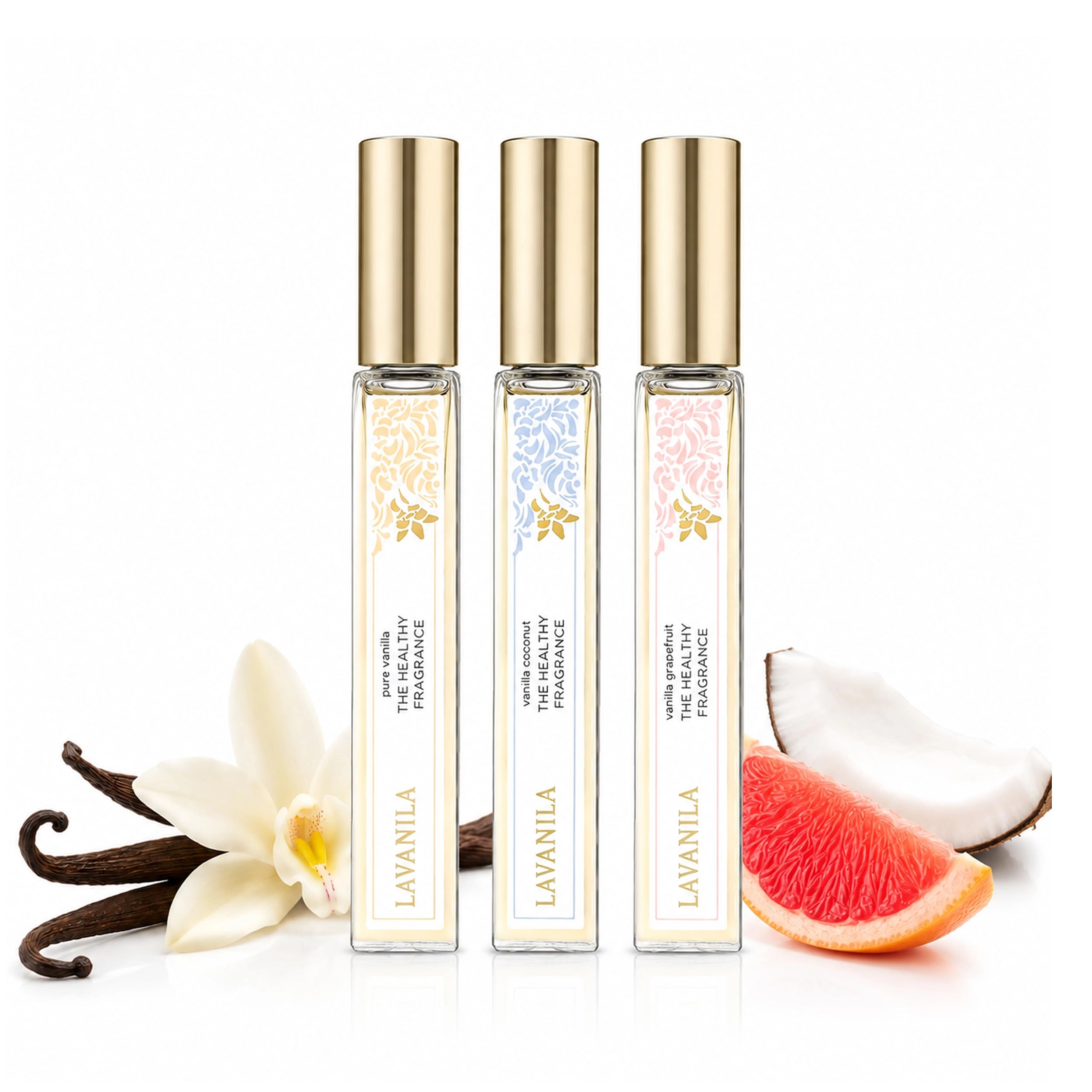 LAVANILA LABORATORIES Pure Vanilla + Vanilla Coconut + Vanilla Grapefruit - Roller 3 piece(s)
