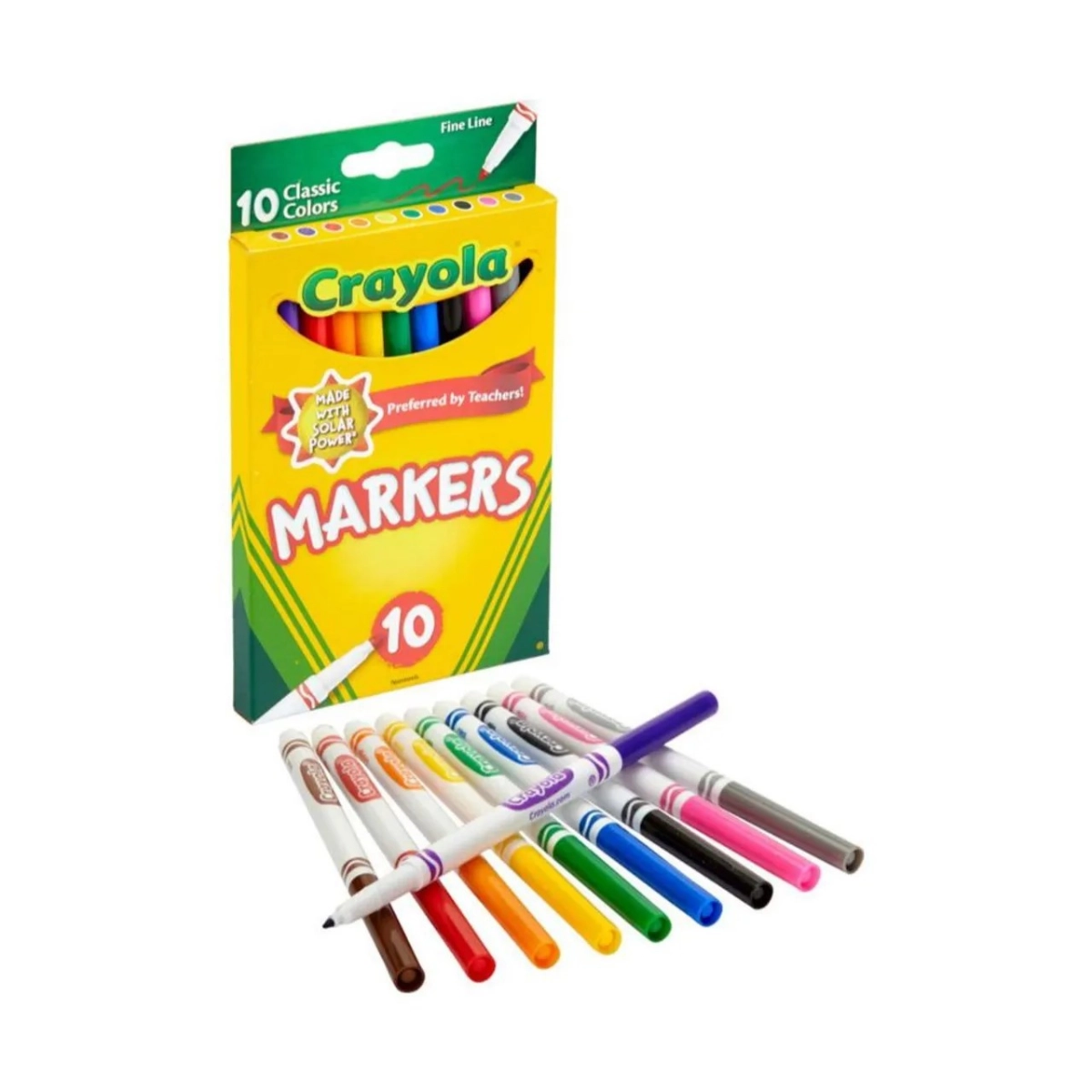 Ultraclean Washable Fine Line Colormax Markers - 12 Multi Colour Fine Line