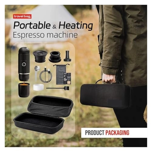 Portable Coffee Maker - coffee powder and capsules