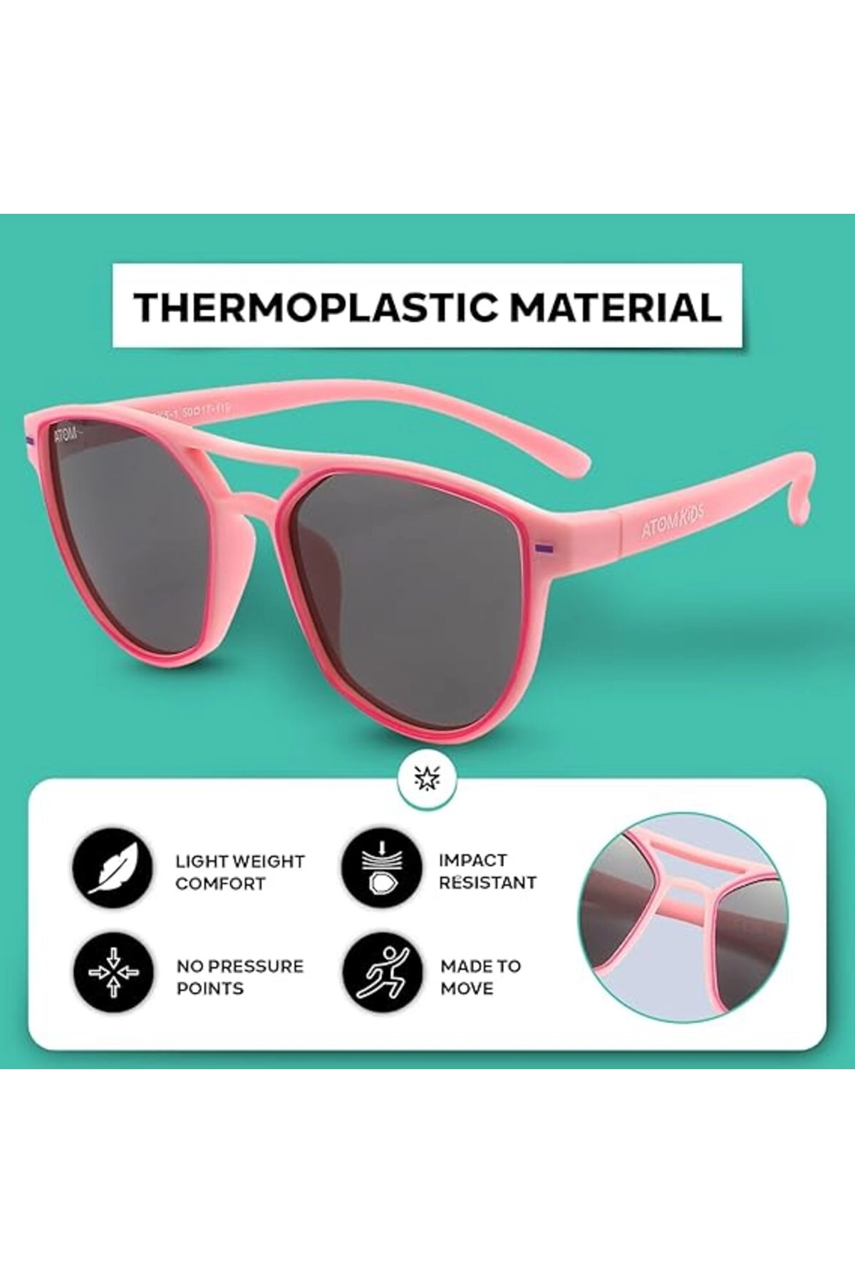 Double Bridge Sunglasses AK5-1 - Pink/Grey