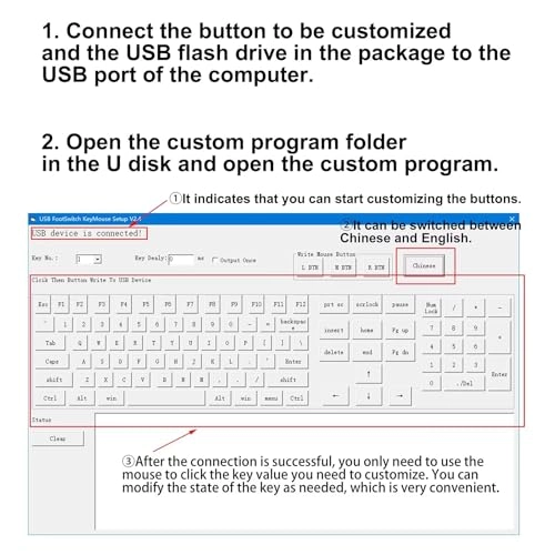Programmable USB Macro Keyboard - Wired