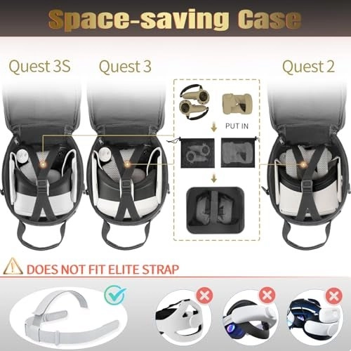 Carrying Case for Meta Quest 3/Oculus Quest 2