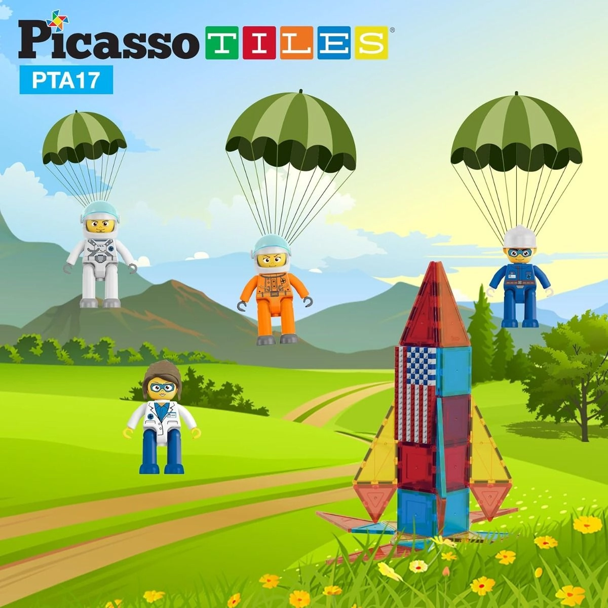 Magnetic - Astronaut (ALGT-PTA17) 4 pcs