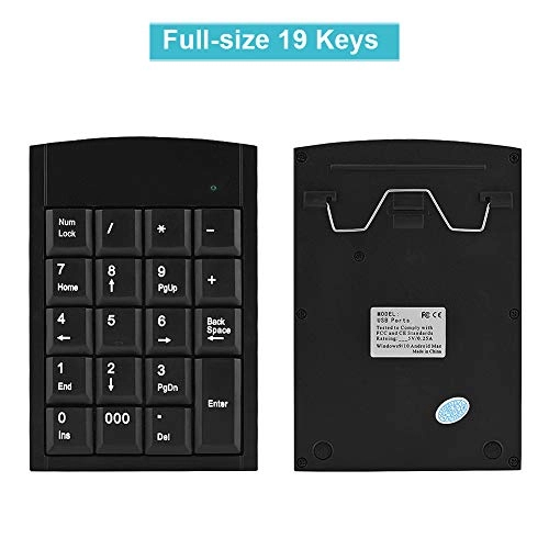 Numeric Keypad - USB 19 Key Black
