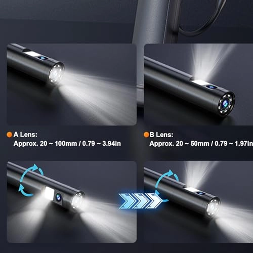 Articulating Borescope - Dual Lens 2MP 5" IPS