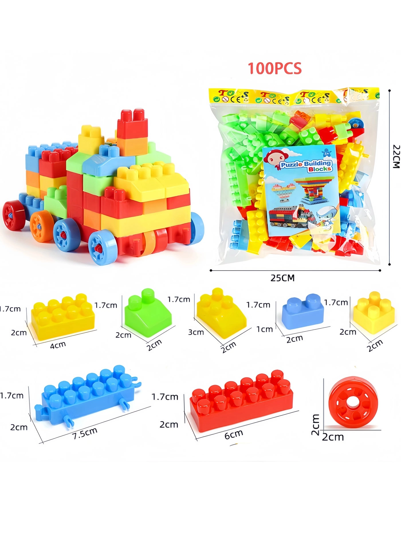 Construction Toys - 100 pcs