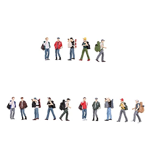Backpacker Figures - 5 pieces 1:64 Scale