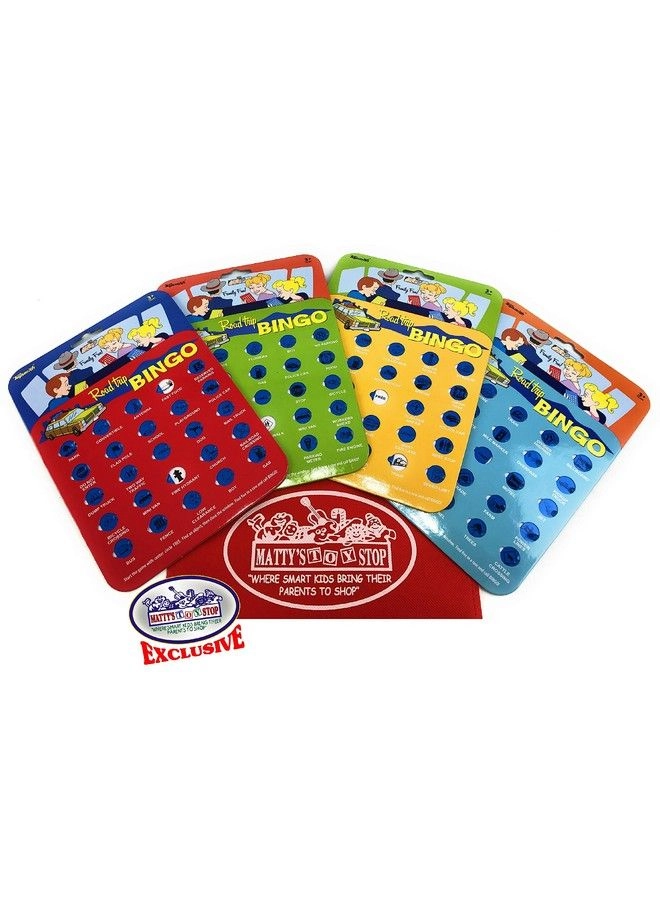 Road Trip Bingo Cards - Red Blue Green Orange + Matty'S Toy Stop Storage Bag - Bonus