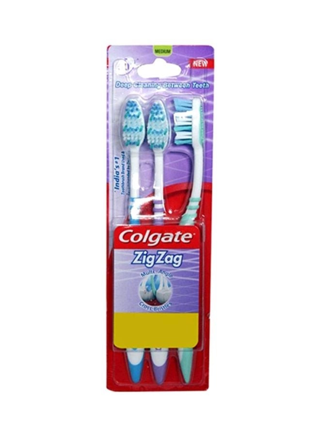 Zigzag Toothbrush - Medium 3-Piece Pack